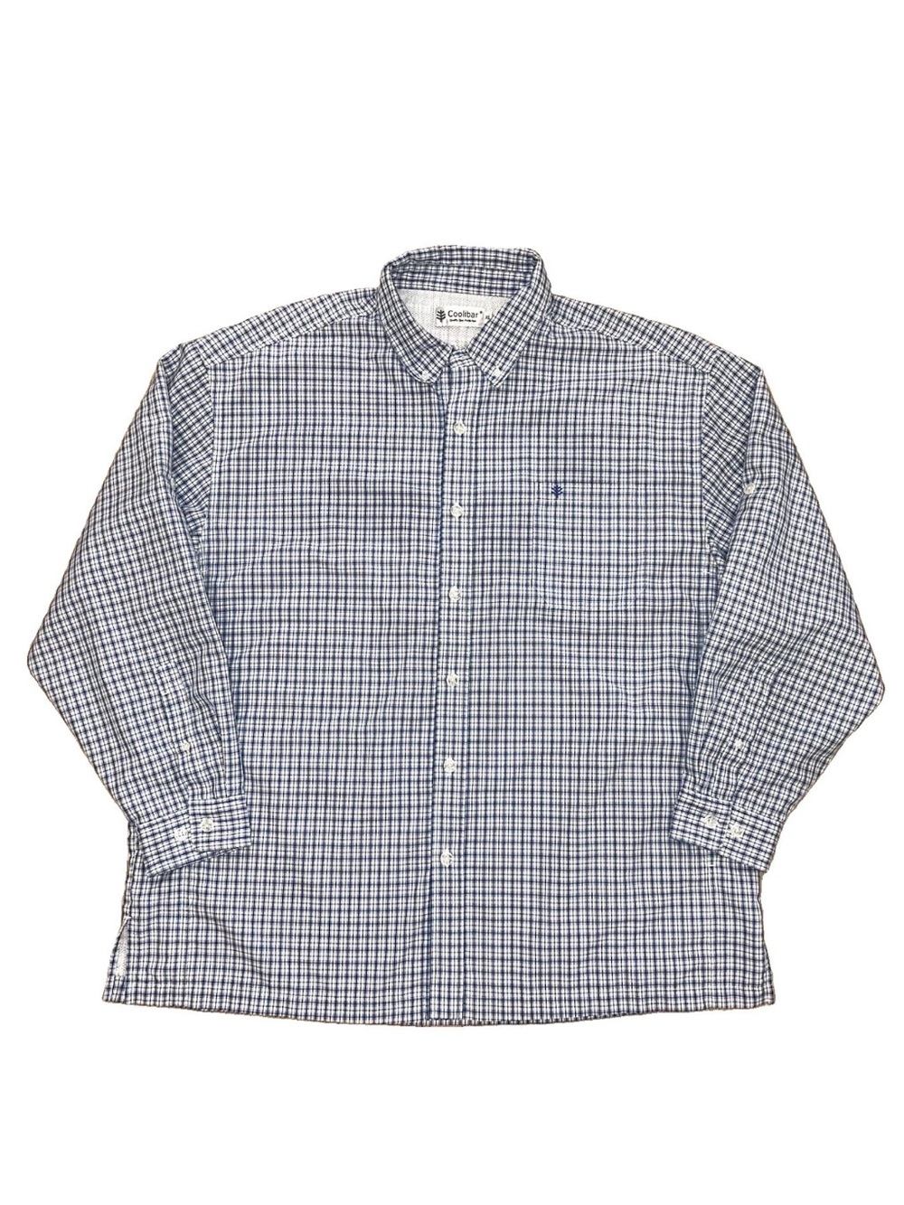 Coolibar Men’s Plaid Vented Button Down Shirt XL